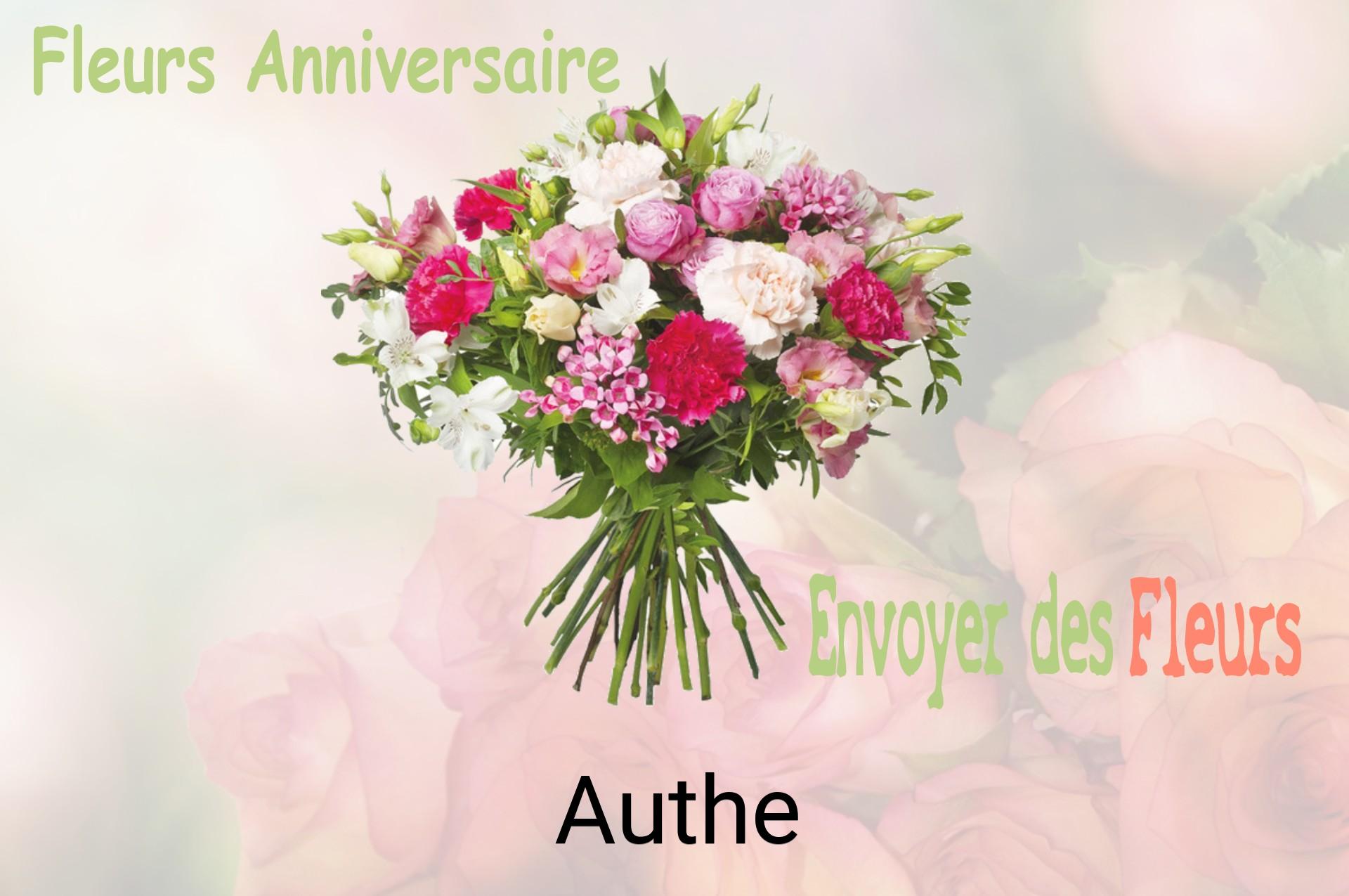 Bouquet de fleurs d’anniversaire livré à Authe